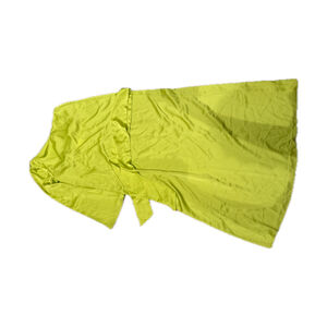 Bright Yellow Satin Maxi Dress